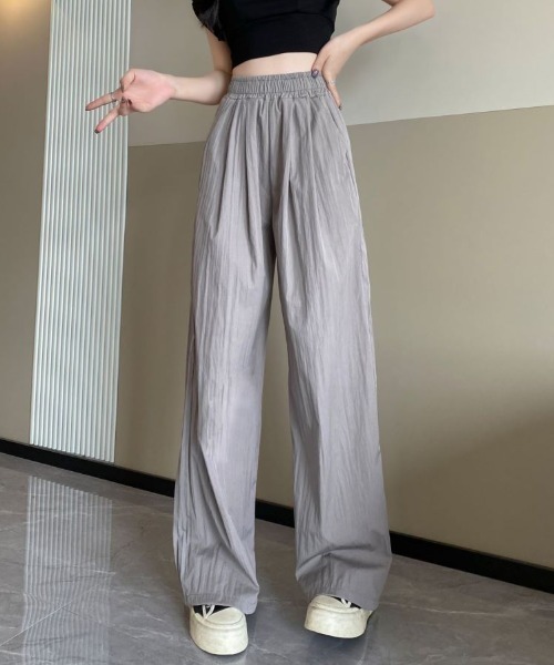 ABITOKYO(アビトーキョー)の「ワッシャーワイドパンツ(その他パンツ・レディース・ブラック/ベージュ/グレー/ミント・M/L)」の12枚目の写真