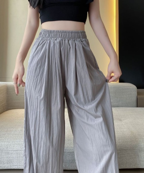 ABITOKYO(アビトーキョー)の「ワッシャーワイドパンツ(その他パンツ・レディース・ブラック/ベージュ/グレー/ミント・M/L)」の16枚目の写真