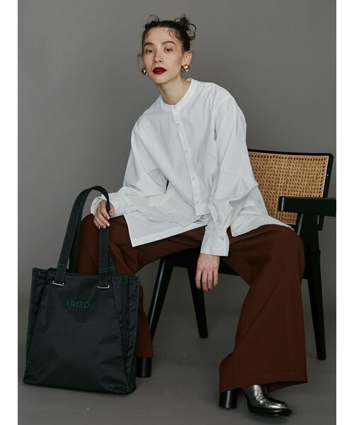 POINT COLOR PLEATS TOTE / ポイントカラープリーツトート UN3D. トートバッグ POINT COLOR PLEATS TOTE / ポイントカラー