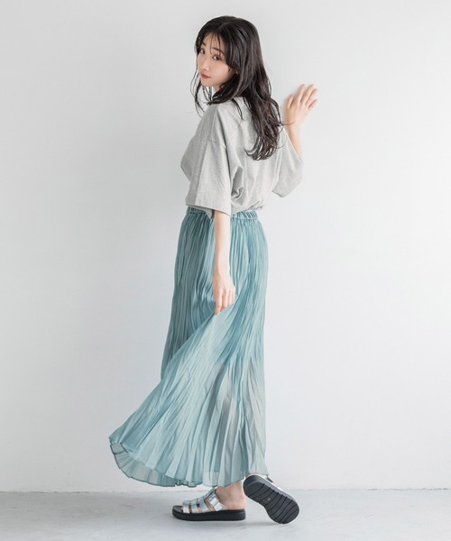 LOWRYS FARM（ローリーズファーム）の「クリンクルシャイニースカート　131270（スカート・レディース・ブラック/ブルー/ピンク/オフホワイト・FREE）」の20枚目の写真