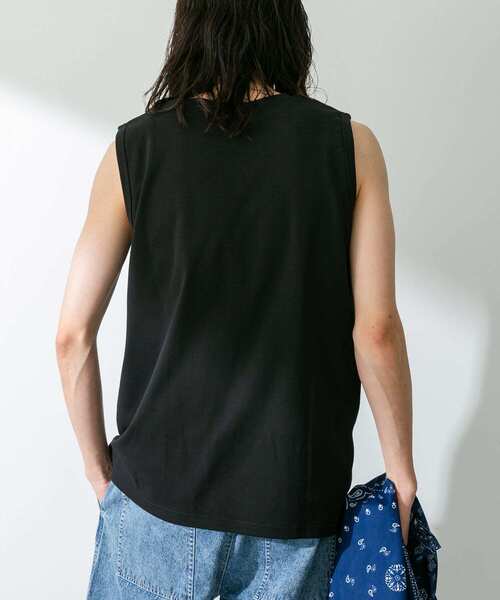 URBAN RESEARCH Sonny Label(アーバンリサーチサニーレーベル)の「コンパクトスムースベーシックタンクトップ(タンクトップ・メンズ・ホワイト/ブラック/グレー・LARGE/MEDIUM)」の4枚目の写真