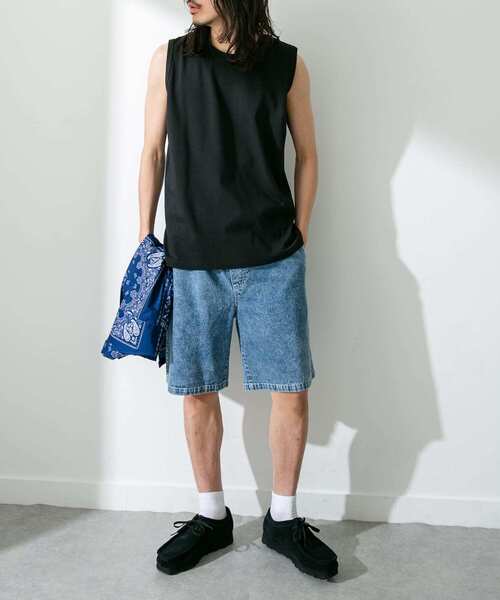 URBAN RESEARCH Sonny Label(アーバンリサーチサニーレーベル)の「コンパクトスムースベーシックタンクトップ(タンクトップ・メンズ・ホワイト/ブラック/グレー・LARGE/MEDIUM)」の5枚目の写真