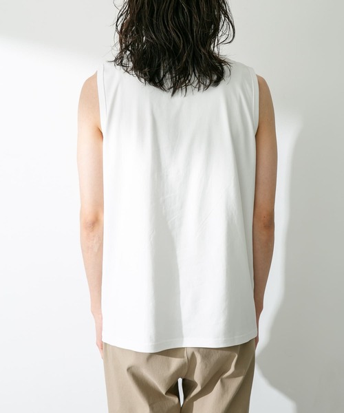 URBAN RESEARCH Sonny Label(アーバンリサーチサニーレーベル)の「コンパクトスムースベーシックタンクトップ(タンクトップ・メンズ・ホワイト/ブラック/グレー・LARGE/MEDIUM)」の10枚目の写真