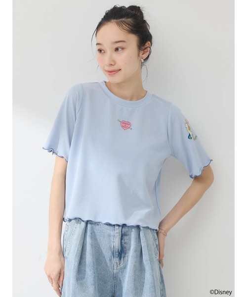 Disney（ディズニー）の「ドナルド/ラメ入りカットプルオーバー（Tシャツ/カットソー・レディース・サックスブルー/ピンク・FREE）」の3枚目の写真