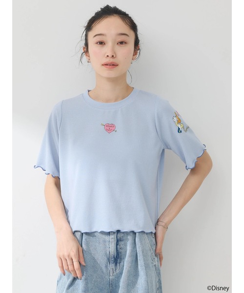 Disney（ディズニー）の「ドナルド/ラメ入りカットプルオーバー（Tシャツ/カットソー・レディース・サックスブルー/ピンク・FREE）」の4枚目の写真
