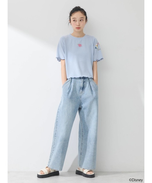 Disney（ディズニー）の「ドナルド/ラメ入りカットプルオーバー（Tシャツ/カットソー・レディース・サックスブルー/ピンク・FREE）」の7枚目の写真