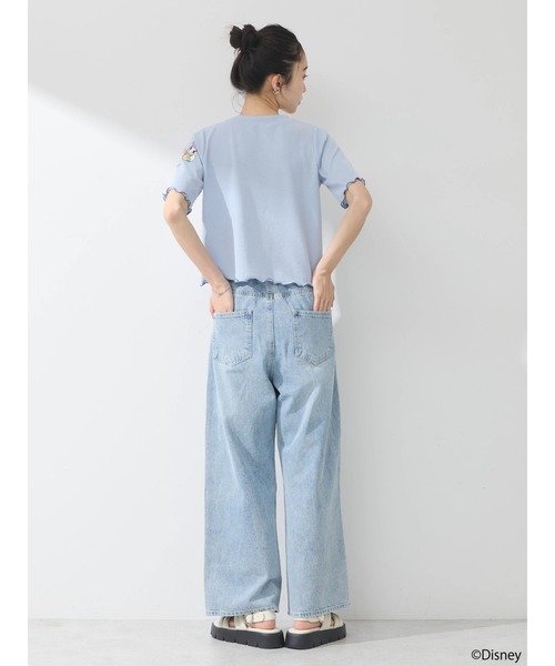Disney（ディズニー）の「ドナルド/ラメ入りカットプルオーバー（Tシャツ/カットソー・レディース・サックスブルー/ピンク・FREE）」の9枚目の写真