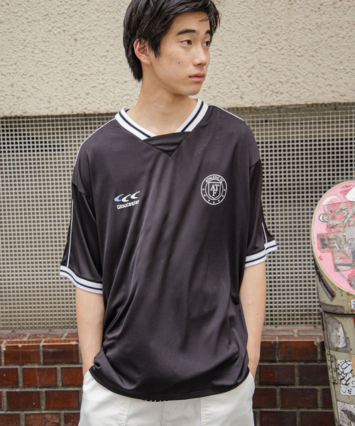 niko and...（ニコアンド）の「ゲームシャツデザインＴシャツ（Tシャツ/カットソー・メンズ・オフホワイト/ブラック・MEDIUM/LARGE）」の2枚目の写真