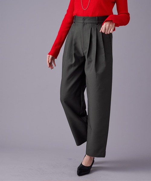 UR'S(ユアーズ)の「タックカーブパンツ(その他パンツ・レディース・ブラック/チャコール/ホワイト・S/M/L)」の10枚目の写真