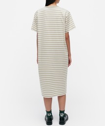 【期間限定】マリメッコ/ Estrid Tasaraita Unikko ワンピース marimekko（マリメッコ）の「Unikko / Estrith dress