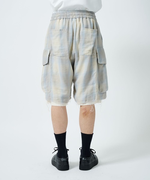 DISCOVERED（ディスカバード）の「OMBRE CHECK KILAKILA CARGO SHORTS 