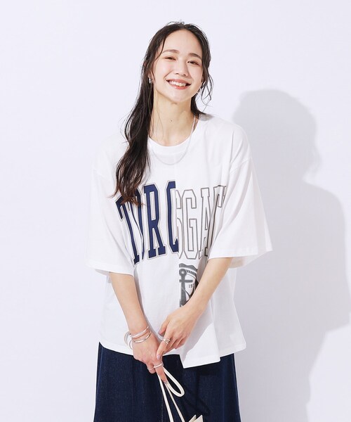 Cutie Blonde（キューティーブロンド）の「◆【洗える】リメイク風Tシャツ（Tシャツ/カットソー・レディース・ホワイト系その他/ワイン系1/チャコールグレー・02/04/03）」の18枚目の写真