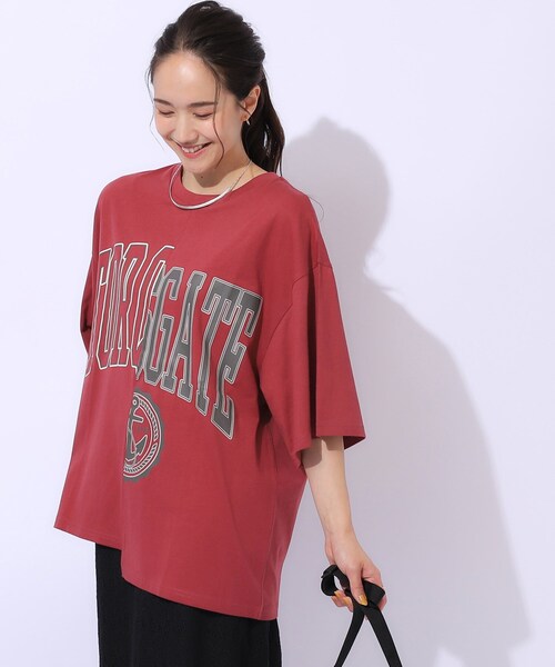 Cutie Blonde（キューティーブロンド）の「◆【洗える】リメイク風Tシャツ（Tシャツ/カットソー・レディース・ホワイト系その他/ワイン系1/チャコールグレー・02/04/03）」の17枚目の写真