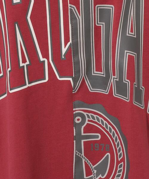 Cutie Blonde（キューティーブロンド）の「◆【洗える】リメイク風Tシャツ（Tシャツ/カットソー・レディース・ホワイト系その他/ワイン系1/チャコールグレー・02/04/03）」の7枚目の写真