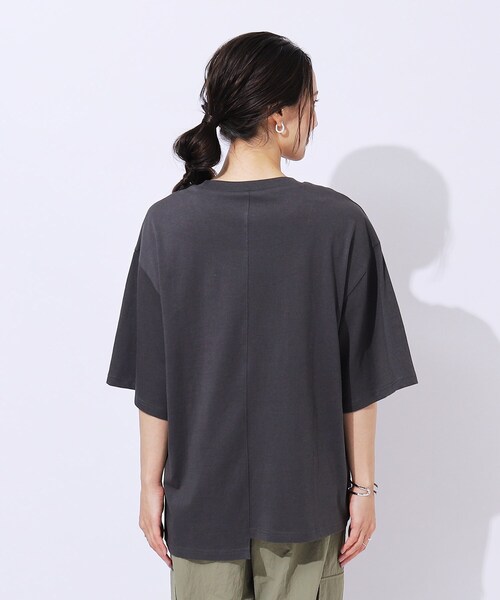 Cutie Blonde（キューティーブロンド）の「◆【洗える】リメイク風Tシャツ（Tシャツ/カットソー・レディース・ホワイト系その他/ワイン系1/チャコールグレー・02/04/03）」の10枚目の写真