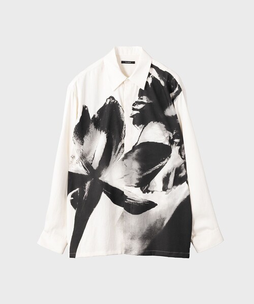 TAAKK(ターク)の「【TAAKK/ターク】FLOWER PRINT SHIRTS(シャツ/ブラウス・メンズ・ホワイト/ブラック・3/2)」の2枚目の写真