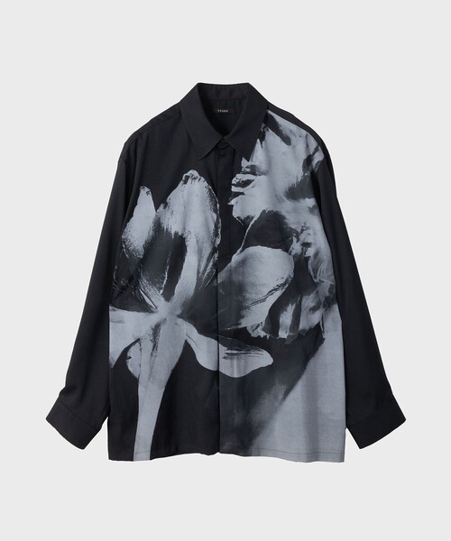 TAAKK(ターク)の「【TAAKK/ターク】FLOWER PRINT SHIRTS(シャツ/ブラウス・メンズ・ホワイト/ブラック・3/2)」の1枚目の写真
