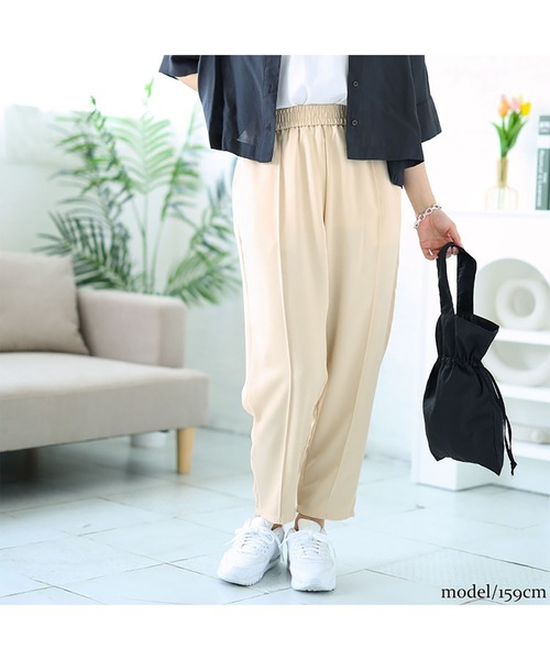 GOLDJAPAN(ゴールドジャパン)の「センターラインテーパードパンツ【大きいサイズ対応】(その他パンツ・レディース・ベージュ/ブラック/モカ・LL/3L/4L)」の13枚目の写真