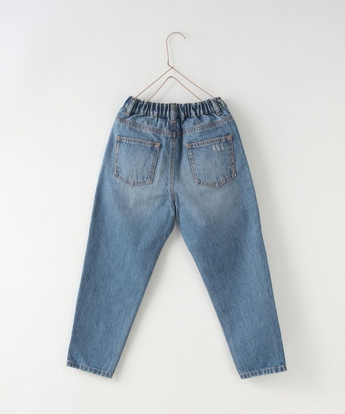 LOWRYS FARM（ローリーズファーム）の「ＣＯＮＥ　ＭＯＭＦＩＴ　131387（デニムパンツ・キッズ・ケミカルウォッシュ/ブルー・150cm/140cm/130cm/120cm/110cm）」の3枚目の写真