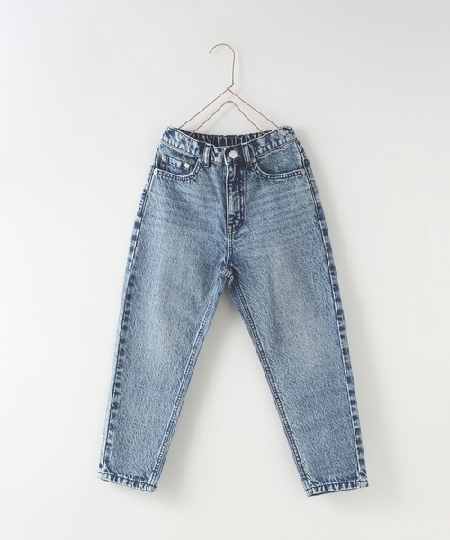 LOWRYS FARM（ローリーズファーム）の「ＣＯＮＥ　ＭＯＭＦＩＴ　131387（デニムパンツ・キッズ・ケミカルウォッシュ/ブルー・150cm/140cm/130cm/120cm/110cm）」の14枚目の写真