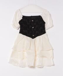 IINNO（イーノ）の「【IINNO/イイノ】バイカラーフリルスカートワンピース（ワンピース）」