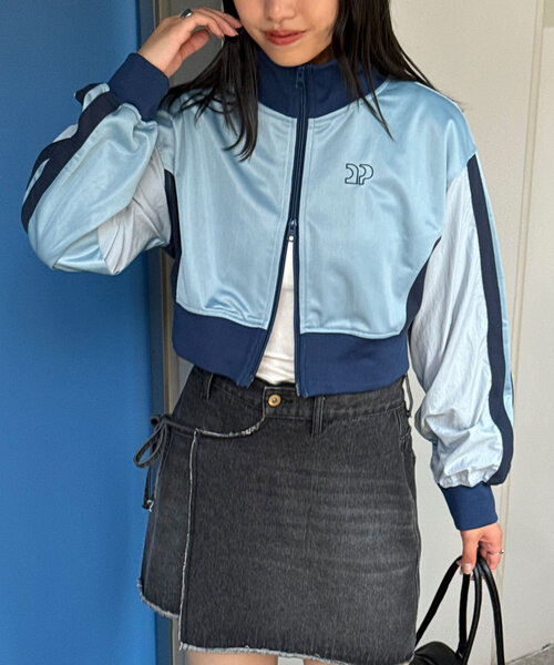 CIAOPANIC（チャオパニック）の「【リバイバル】サイドライントラックジャケット（ジャージ・レディース・ブラック/ベージュ/ブラウン/オフホワイト/グリーン/ブルー系その他・ONE SIZE）」の8枚目の写真