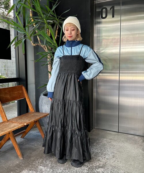 CIAOPANIC（チャオパニック）の「【リバイバル】サイドライントラックジャケット（ジャージ・レディース・ブラック/ベージュ/ブラウン/オフホワイト/グリーン/ブルー系その他・ONE SIZE）」の13枚目の写真