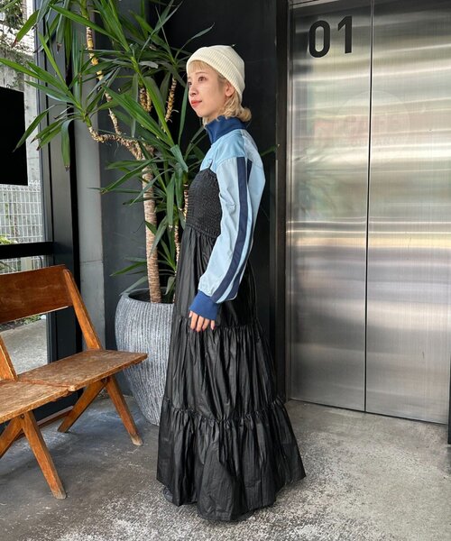 CIAOPANIC（チャオパニック）の「【リバイバル】サイドライントラックジャケット（ジャージ・レディース・ブラック/ベージュ/ブラウン/オフホワイト/グリーン/ブルー系その他・ONE SIZE）」の14枚目の写真