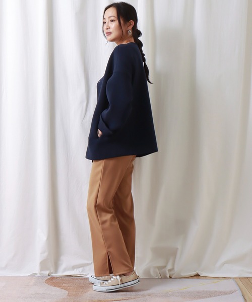 セール】ダイバー素材ノーカラージャケット（ノーカラージャケット