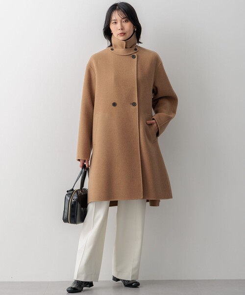 23区（ニジュウサンク）の「【滝沢眞規子さん着用/Oggi掲載】MANTECOPure リバーコート（チェスターコート・レディース・グレー系/黄土色系/ブラック系/ダークグリーン系/ベージュ系・38）」の20枚目の写真