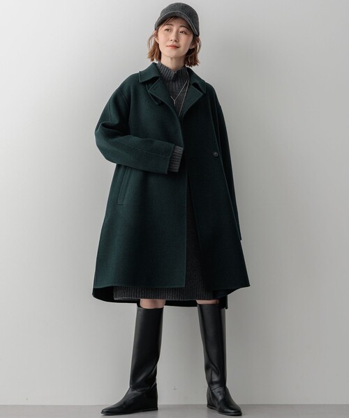 滝沢眞規子さん着用/Oggi1月号掲載】MANTECOPure リバーコート