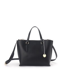 OPAQUE.CLIP | 【2WAY／通勤対応】バイカラースムース合皮ミドルバッグ(トートバッグ)