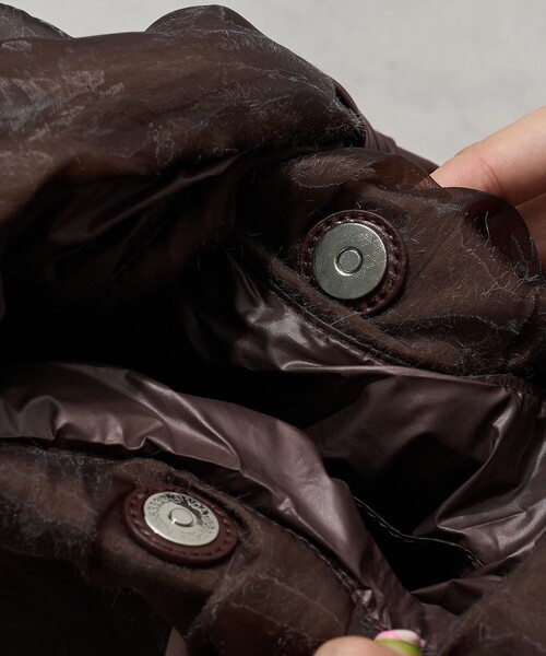 FREAK'S STORE（フリークスストア）の「Casselini × FREAK'S STORE/キャセリーニ 別注 レイヤードバッグ（ハンドバッグ・レディース・ブラウン/ブラック・ONE SIZE）」の10枚目の写真