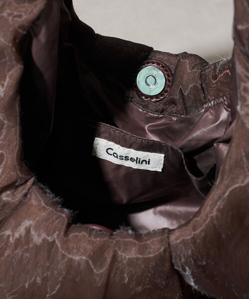 FREAK'S STORE（フリークスストア）の「Casselini × FREAK'S STORE/キャセリーニ 別注 レイヤードバッグ（ハンドバッグ・レディース・ブラウン/ブラック・ONE SIZE）」の11枚目の写真