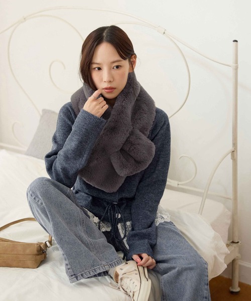 セール】フェイクファーティペット（マフラー）｜CHAN ME（チャンミ