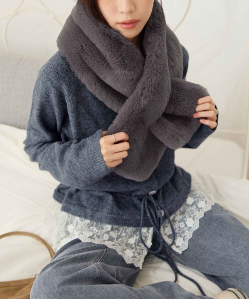 フェイクファーティペット（マフラー）｜CHAN ME（チャンミ）の