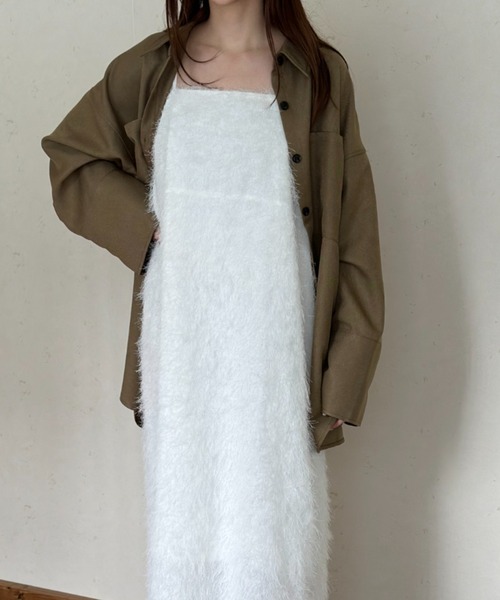 Per sist ence(パーシエンス)の「フリンジキャミワンピース(ワンピース・レディース・ブラック/オフホワイト・FREE)」の21枚目の写真