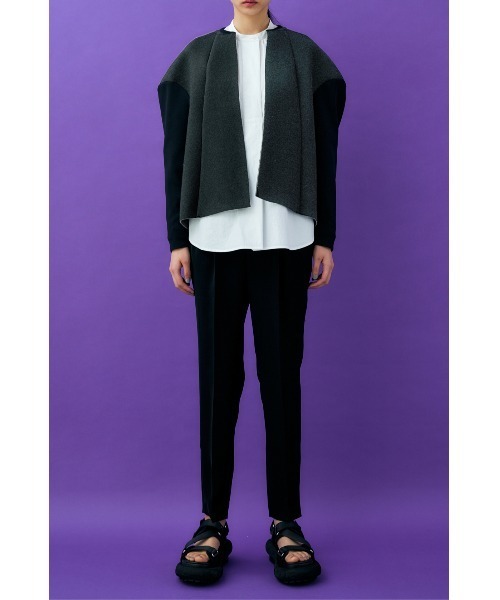 ENFOLD ボンディングカーディガンブルゾン