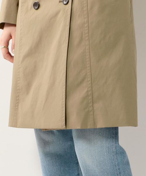 美品 UNITEDARROWSベージュファー付きダブルブレストコート ライナー付 UNITED ARROWS（ユナイテッドアローズ）の「UBCE C/N ファー付き 2WAY