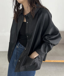 CAPRICIEUX LE'MAGE | エコレザーカバーオール(ブルゾン)