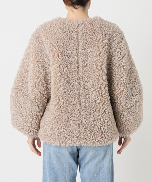 IENA(イエナ)の「TISSAVEL ファーブルゾン(ブルゾン・レディース・チャコールグレー/ベージュ・36/38)」の15枚目の写真