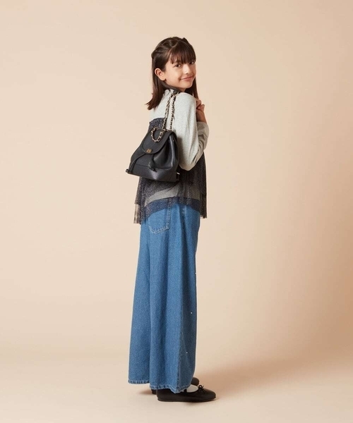 a.v.v（アーヴェヴェ）の「[KIDS]チェーン2wayミニリュック（バックパック/リュック・キッズ・ホワイト/ブラック・120）」の5枚目の写真