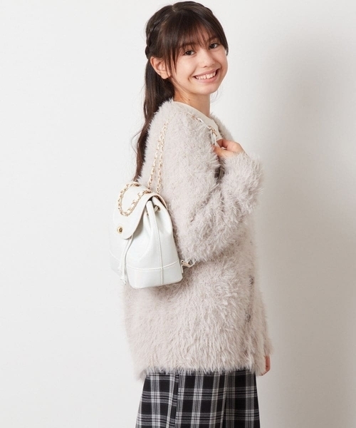 a.v.v（アーヴェヴェ）の「[KIDS]チェーン2wayミニリュック（バックパック/リュック・キッズ・ホワイト/ブラック・120）」の10枚目の写真