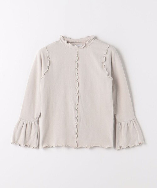 green label relaxing(グリーンレーベルリラクシング)の「【別注】<Pluckys>TJ EX 天竺 袖フリル トップス / キッズ 100cm-130cm(Tシャツ/カットソー・キッズ・ダークグレー/コバルトブルー/ベージュ・100cm/130cm/120cm/110cm)」の17枚目の写真