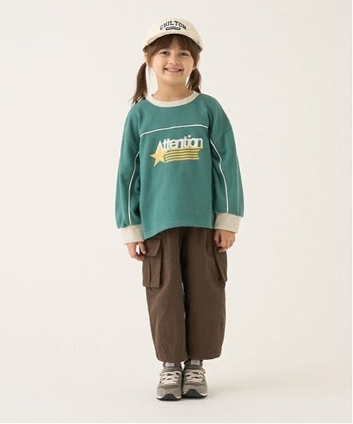 b・ROOM（ビールーム）の「タックワイドカーゴパンツ（カーゴパンツ・キッズ・ピンク/ベージュ/ブラック/カーキ/モスグリーン/ターコイズブルー・120cm/100cm/110cm/130cm/150cm/140cm）」の16枚目の写真