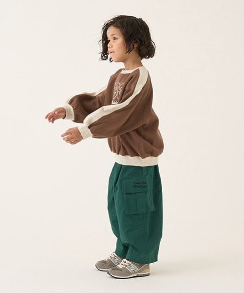 b・ROOM（ビールーム）の「タックワイドカーゴパンツ（カーゴパンツ・キッズ・ピンク/ベージュ/ブラック/カーキ/モスグリーン/ターコイズブルー・120cm/100cm/110cm/130cm/150cm/140cm）」の18枚目の写真