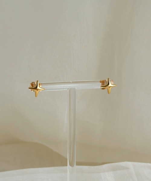 sowang(ソワン)の「シンプルシャインモチーフミニピアス-simple shine motif mini pierce-(ピアス(両耳用)・レディース・シルバー/ゴールド・FREE)」の4枚目の写真