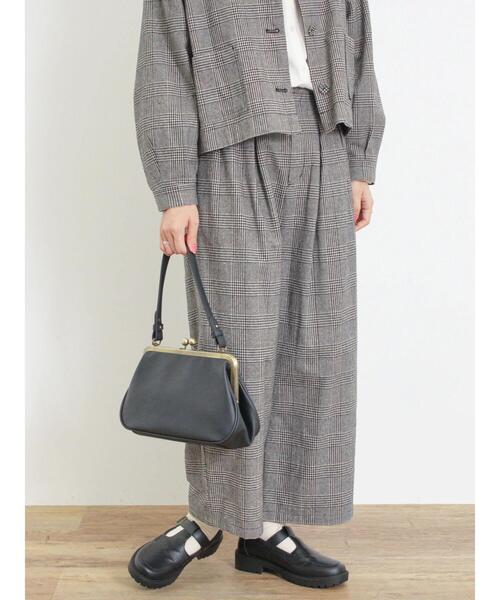 Samansa Mos2（サマンサ モスモス）の「綿麻タックパンツ（その他パンツ・レディース・ブラック/チャコールグレー/キナリ/ボルドー・M/L）」の16枚目の写真