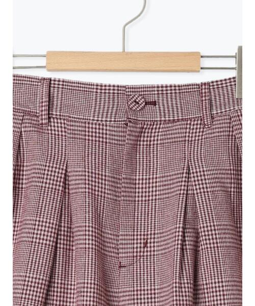 Samansa Mos2（サマンサ モスモス）の「綿麻タックパンツ（その他パンツ・レディース・ブラック/チャコールグレー/キナリ/ボルドー・M/L）」の6枚目の写真