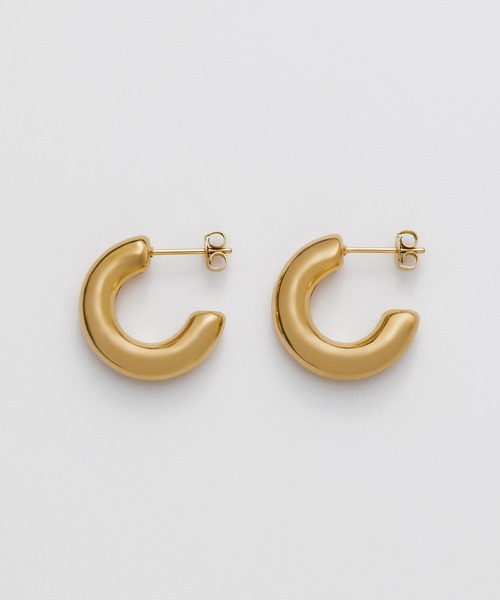 ciite' surgical stainless(シーテサージカルステンレス)の「【 金属アレルギー対応 】 ぷっくりシンプルピアス サージカルステンレス (両耳用)(ピアス(両耳用)・レディース・ゴールド/シルバー/ピンクゴールド・FREE)」の13枚目の写真